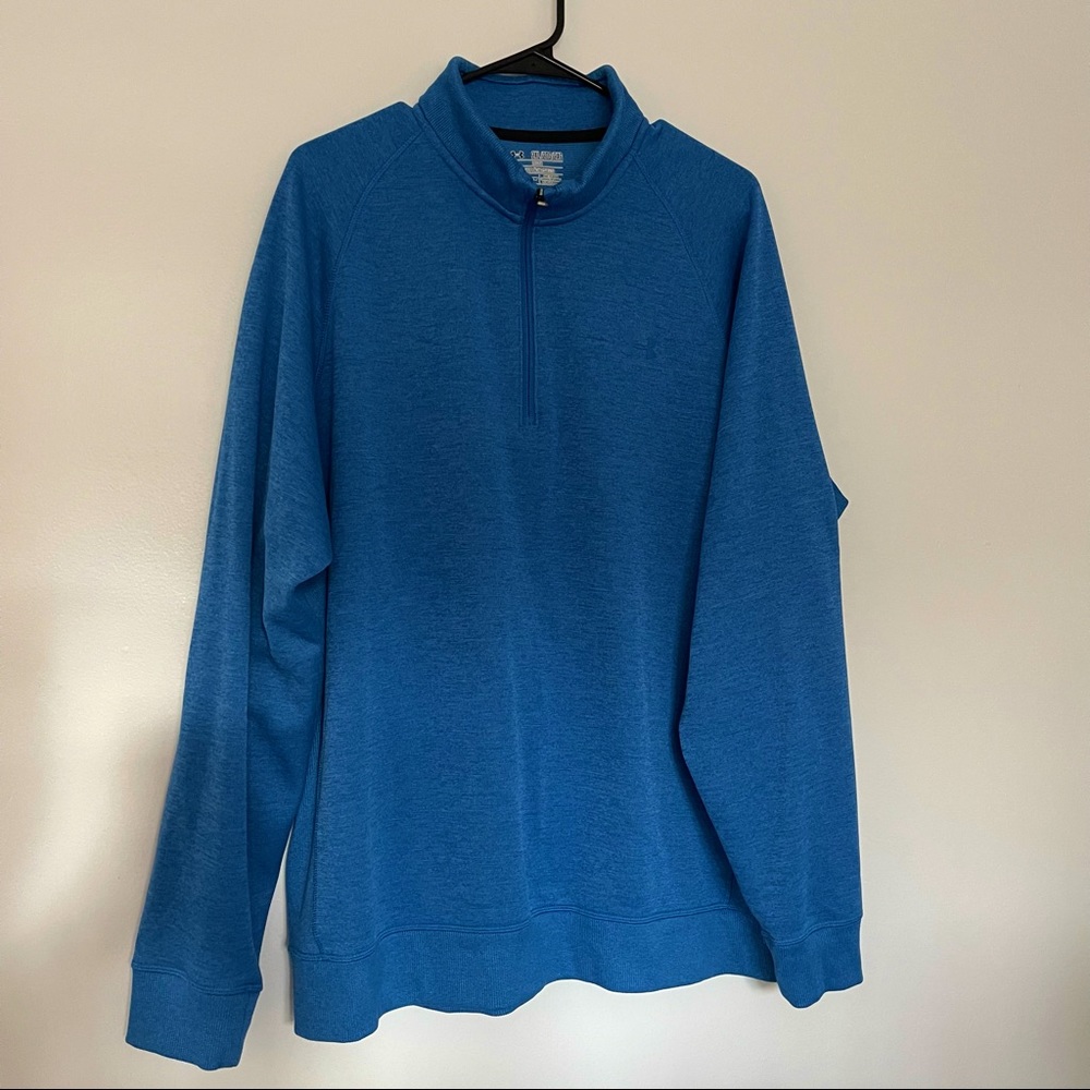 Men’s 2XL Blue Under Armour Quarter zip Pull over
